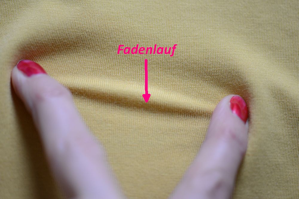 Wie Erkennt Man Den Fadenlauf Bei Jersey www.tragmal.de
